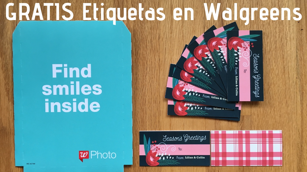 GRATIS 10 Gifts Tags Walgreens con el código GIVEAGIFT Súper